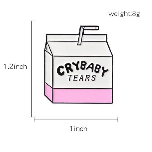 NEW Cry Baby Tears Enamel Pin Brooch - Picture 2 of 3